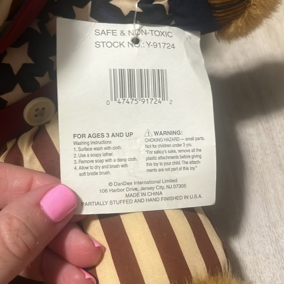 1999 Vintage Male Female Liberty Patriotic USA Brown Bears Dan Dee - Picture 6 of 7